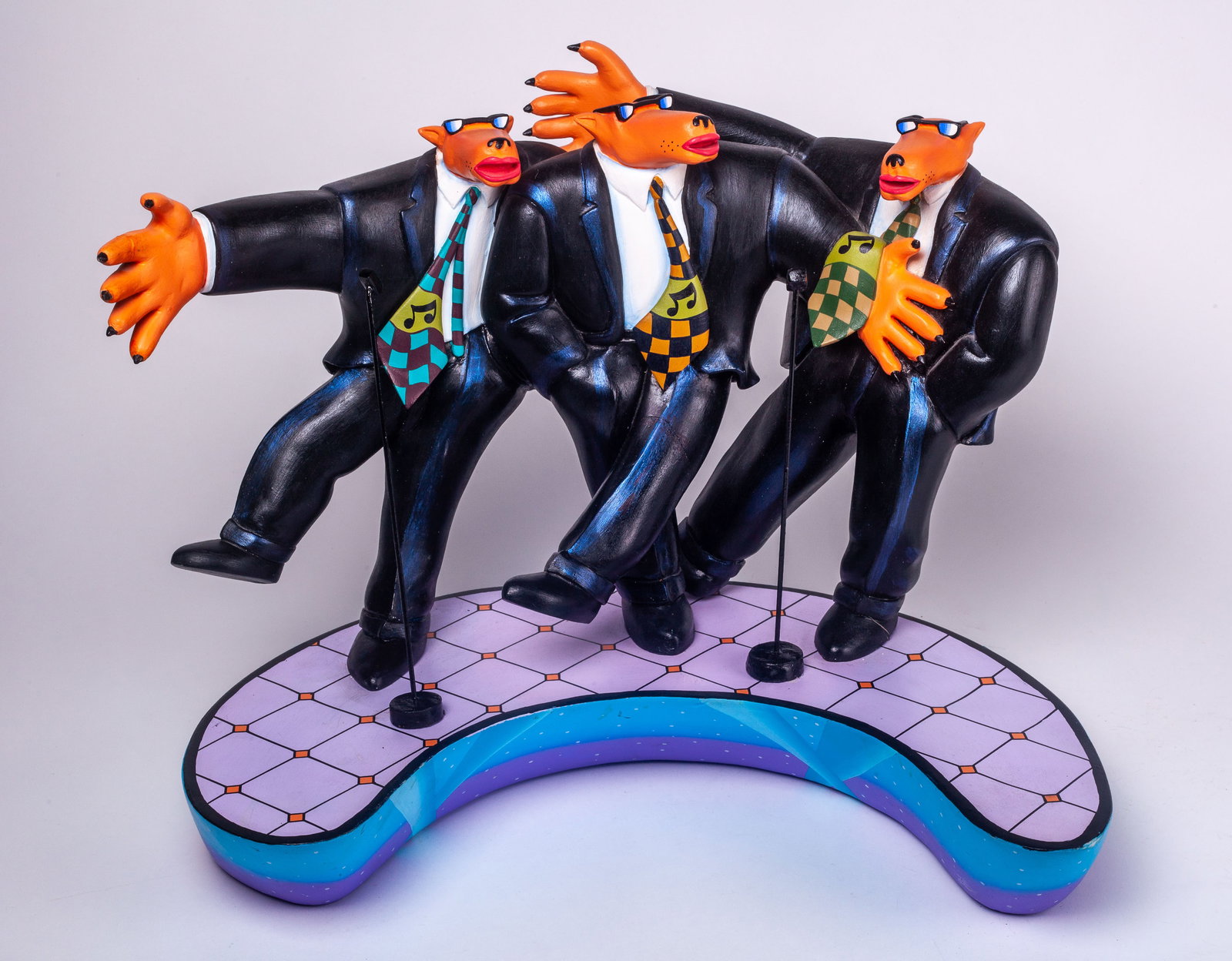 Markus Pierson Signed Sculpture - Singing Coyotes. (1 of 9)