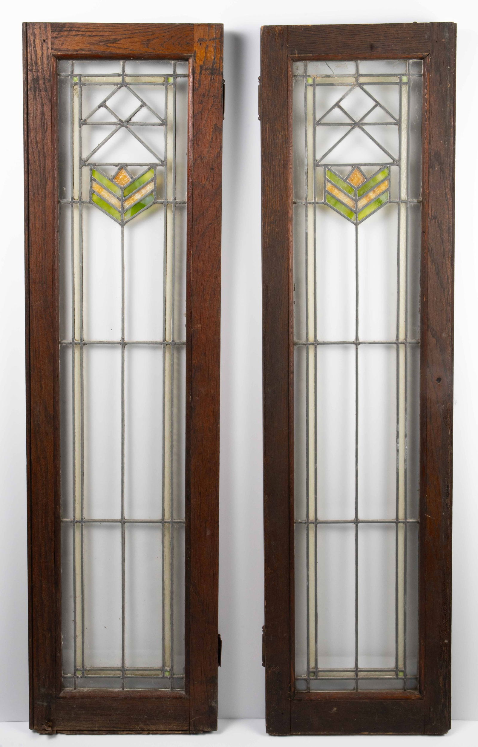 Pair of Arts & Crafts Stained Glass Windows. (1 of 7)