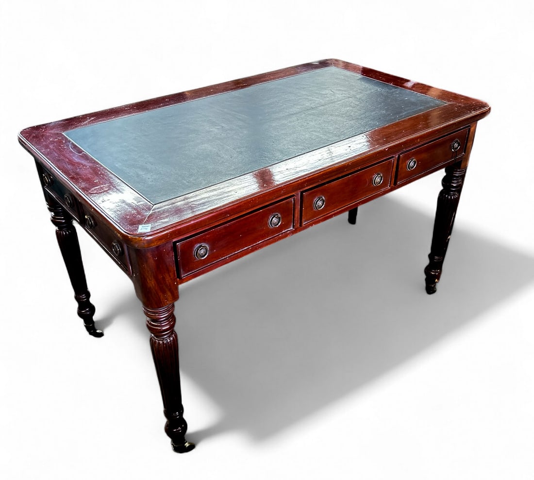 Mahogany Library Table. (1 of 8)