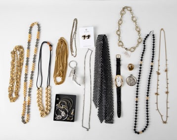 Lot of Mostly Costume Jewelry - Tiger Eye, 925.
