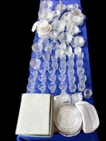 175 Pcs. MCM Anchor Hocking Manhattan Glassware.