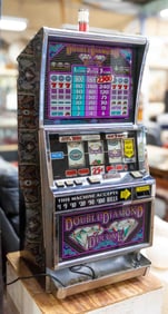 Double Diamond Deluxe Slot Machine - As Is.