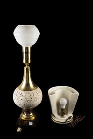 2 Mid Century Table Lamps - Almco & Flora-Lite.