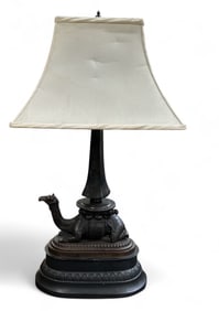 Frederick Cooper Bronze Camel Table Lamp.