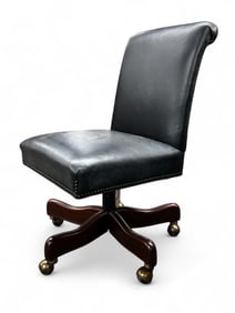 Sgd. Hancock & Moore Leather Office Chair.