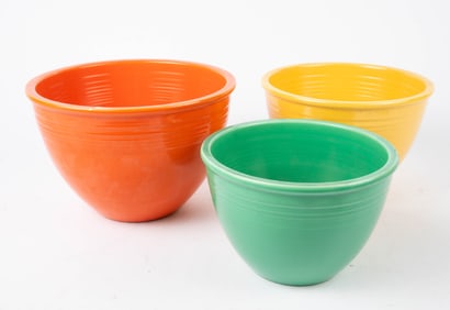 Set of 3 Fiesta Nesting Mixing Bowls.
