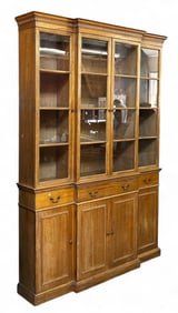 Light Wood Secretary / Breakfront.