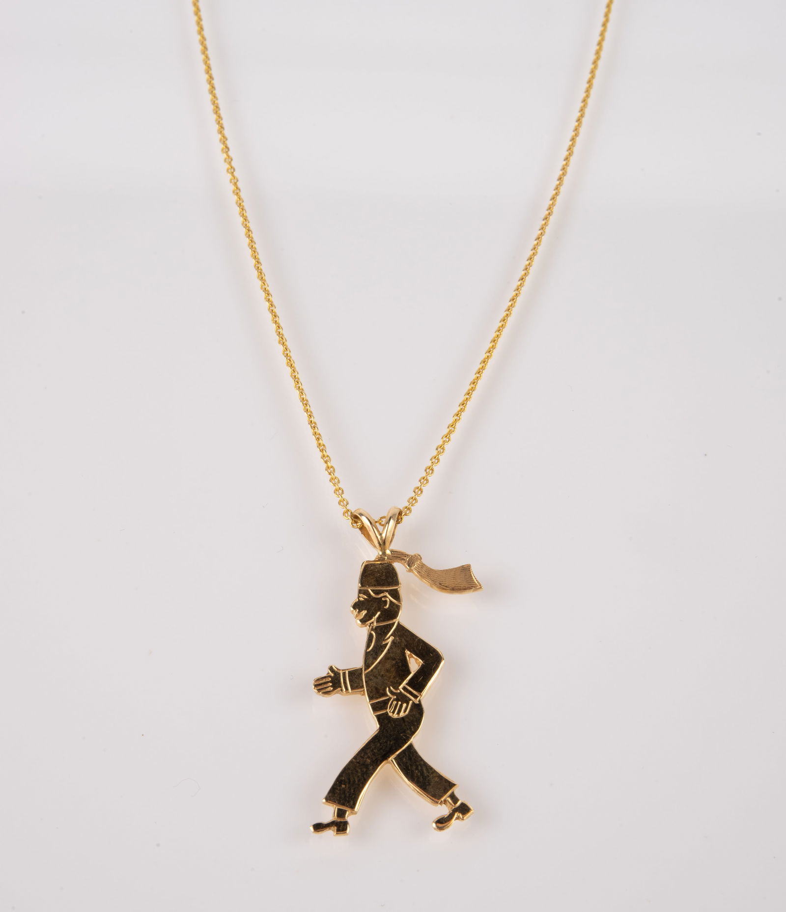 14K Gold Necklace w/ Figural Pendant (1 of 5)