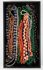 Lot of Stone Necklaces w/ 14K Gold or Silver.