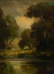 Impressionist Landscape Painting, Unsigned.