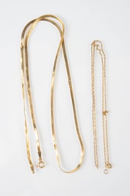Lot of Gold Chains, As Is.