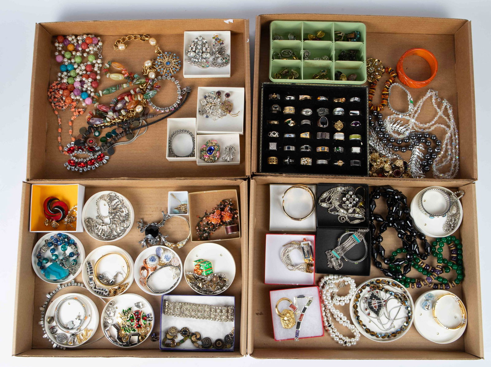 Lot of Costume Jewelry - Rhinestones, Brands, 925. (1 of 11)