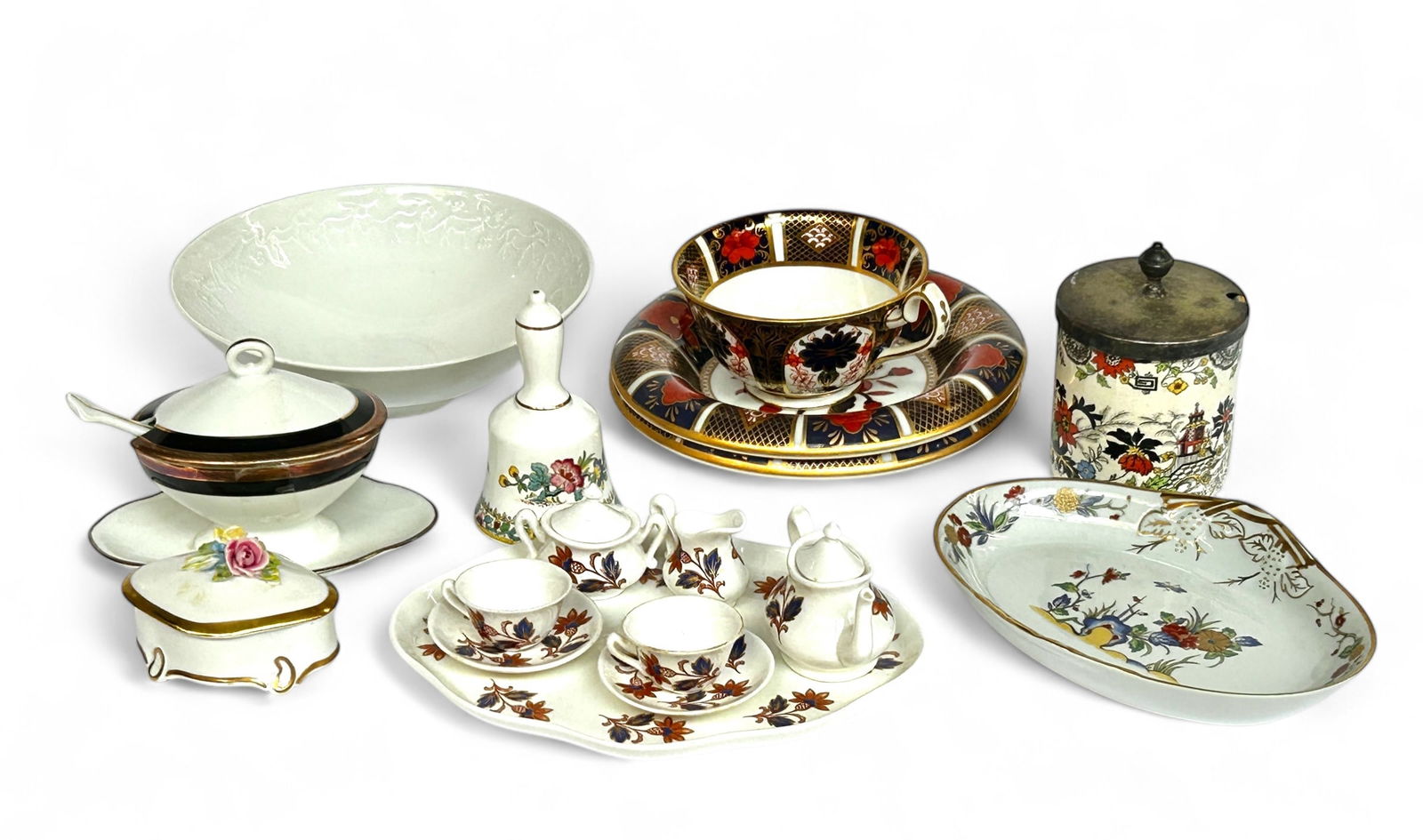 Lot of Porcelain, inc. Ginori, Royal Crown Derby. (1 of 10)
