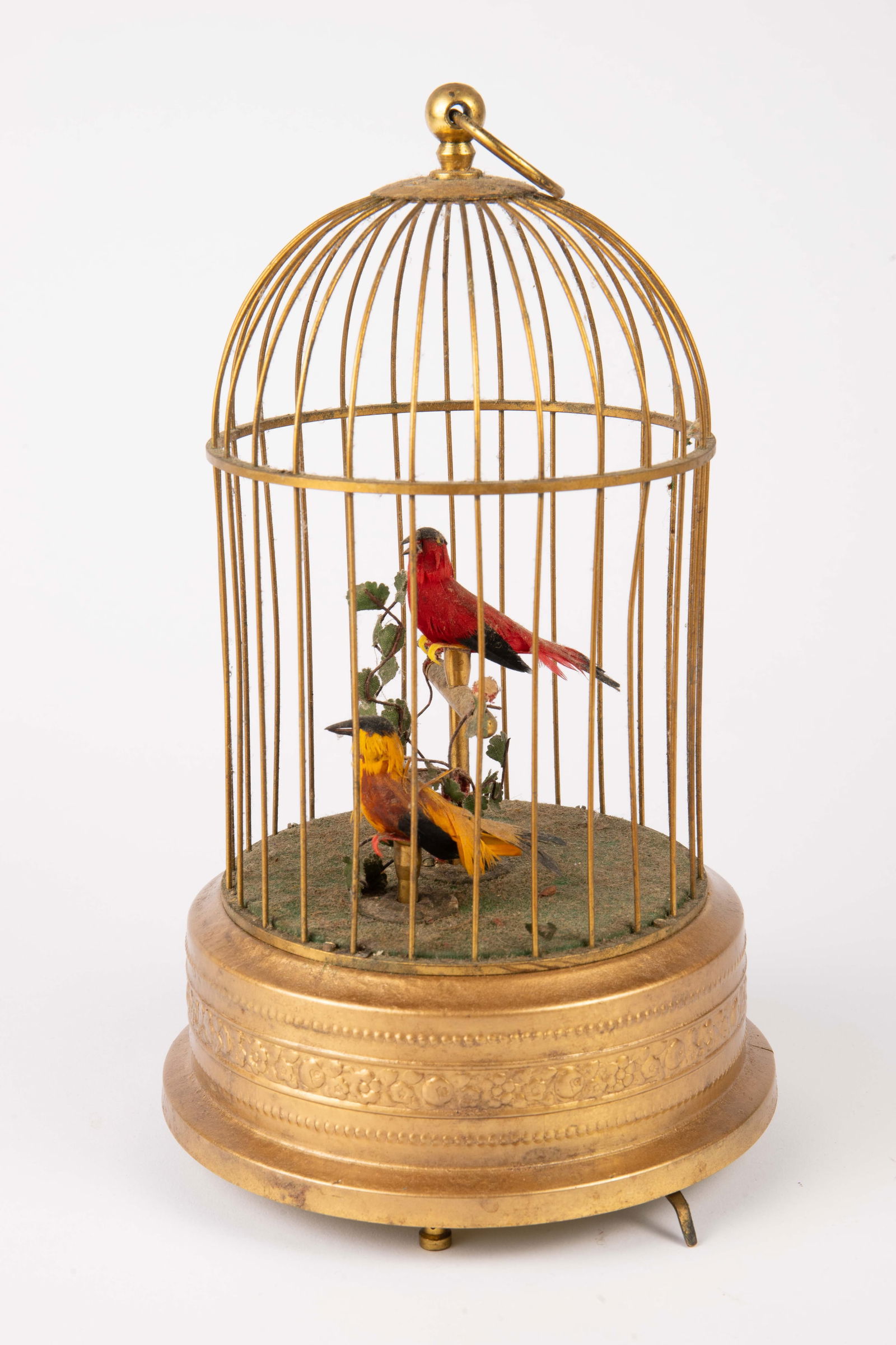 West Germany Singing Bird Cage Animated Music Box. (1 of 8)