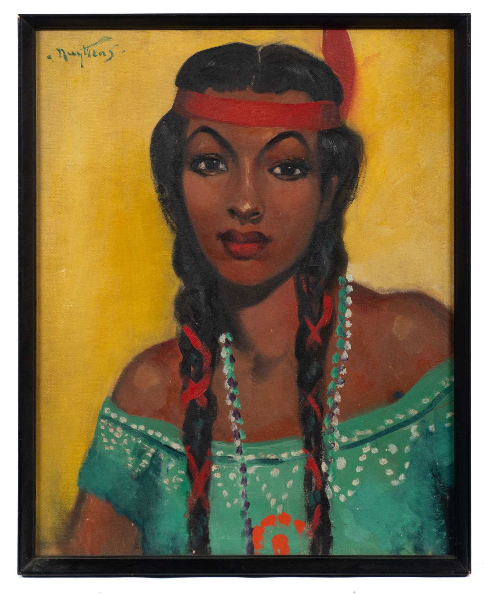 Portrait of Native American Woman, Josef Nuyttens. (1 of 4)
