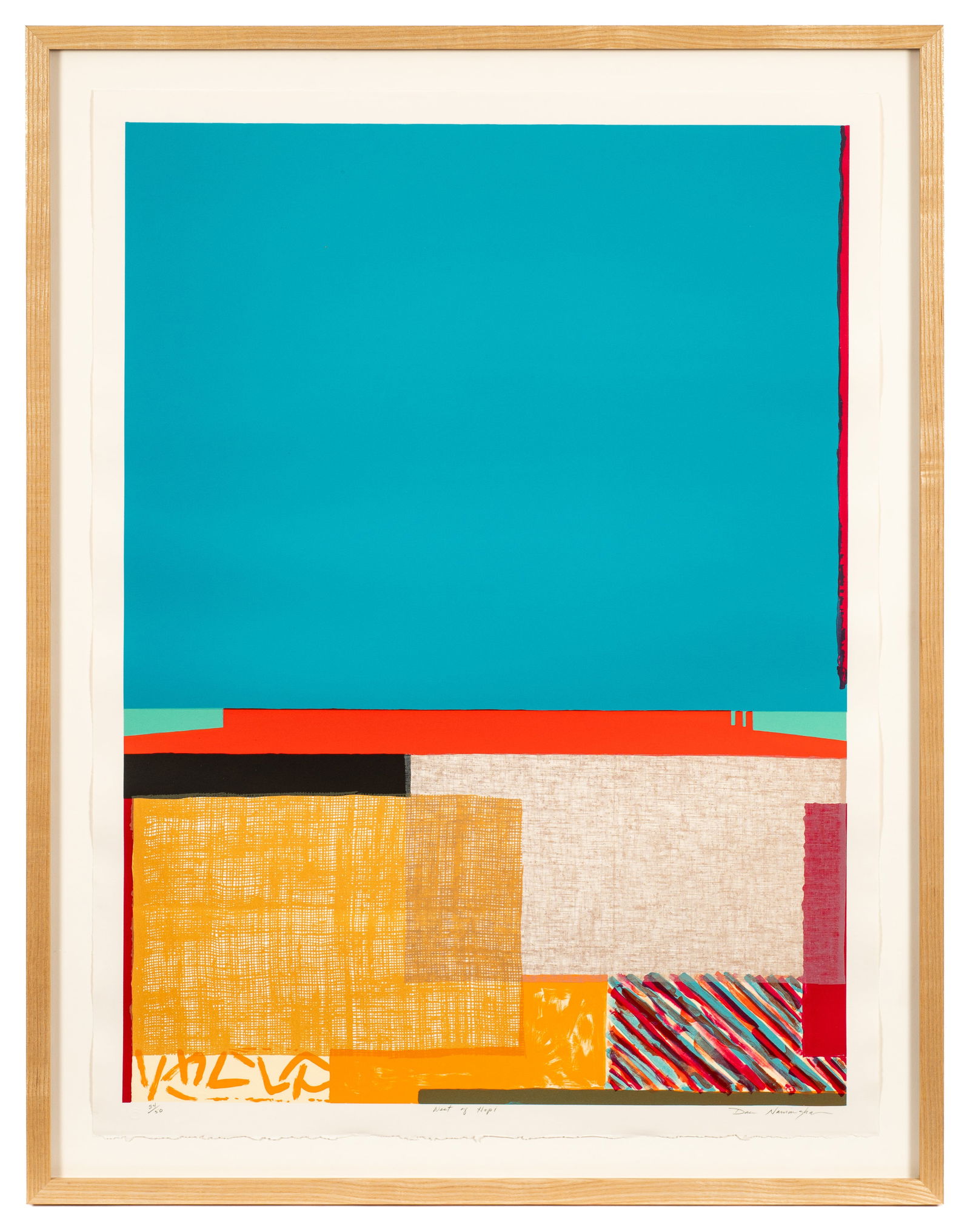 "West of Hopi", Color Lithograph by Dan Namingha. (1 of 7)