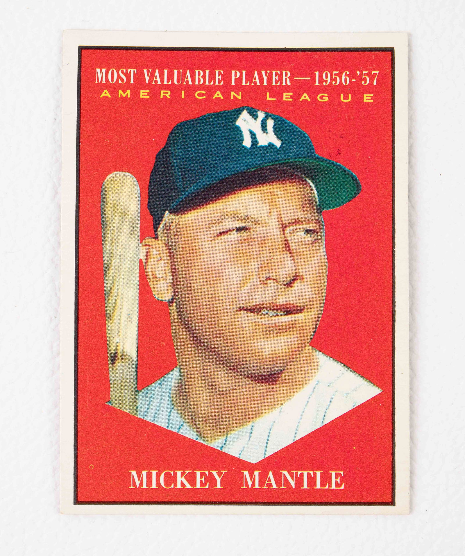 Topps 1961 Mickey Mantle #475 Baseball Card. (1 of 2)