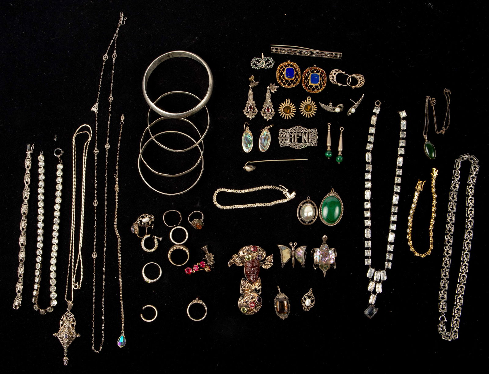 Lot of Vintage Sterling Silver Jewelry. (1 of 17)