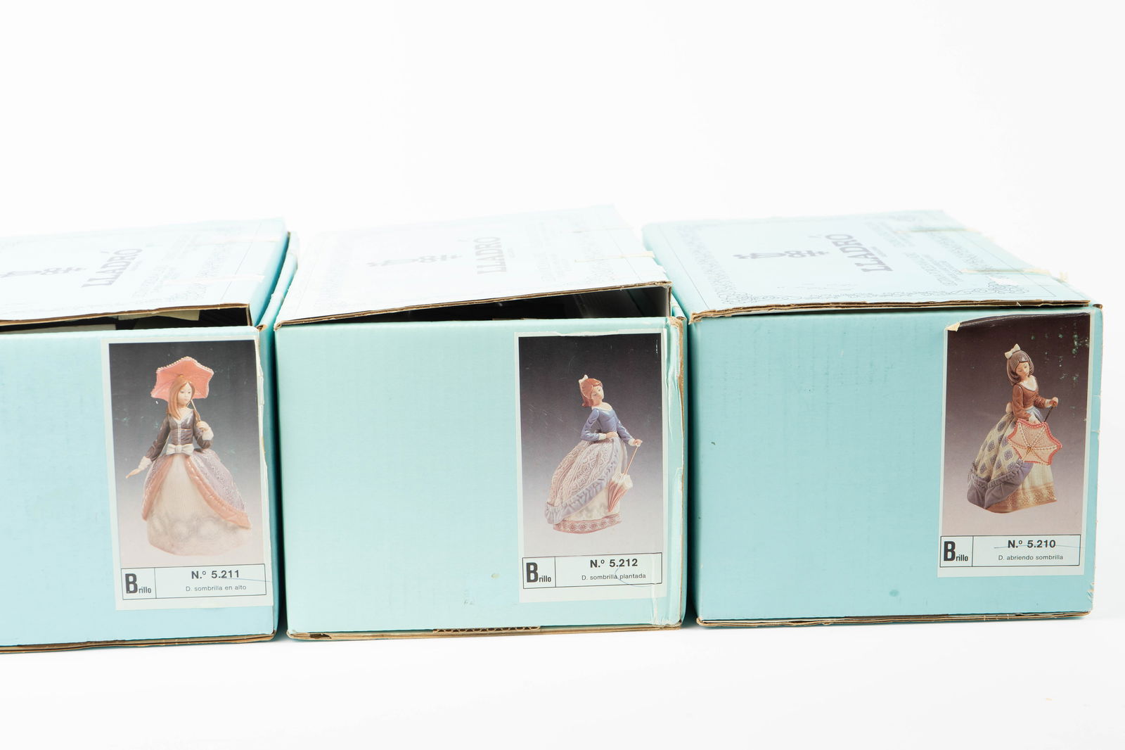 Lot of 3 Lladro Figurines - Girls w/ Parasols. (1 of 6)