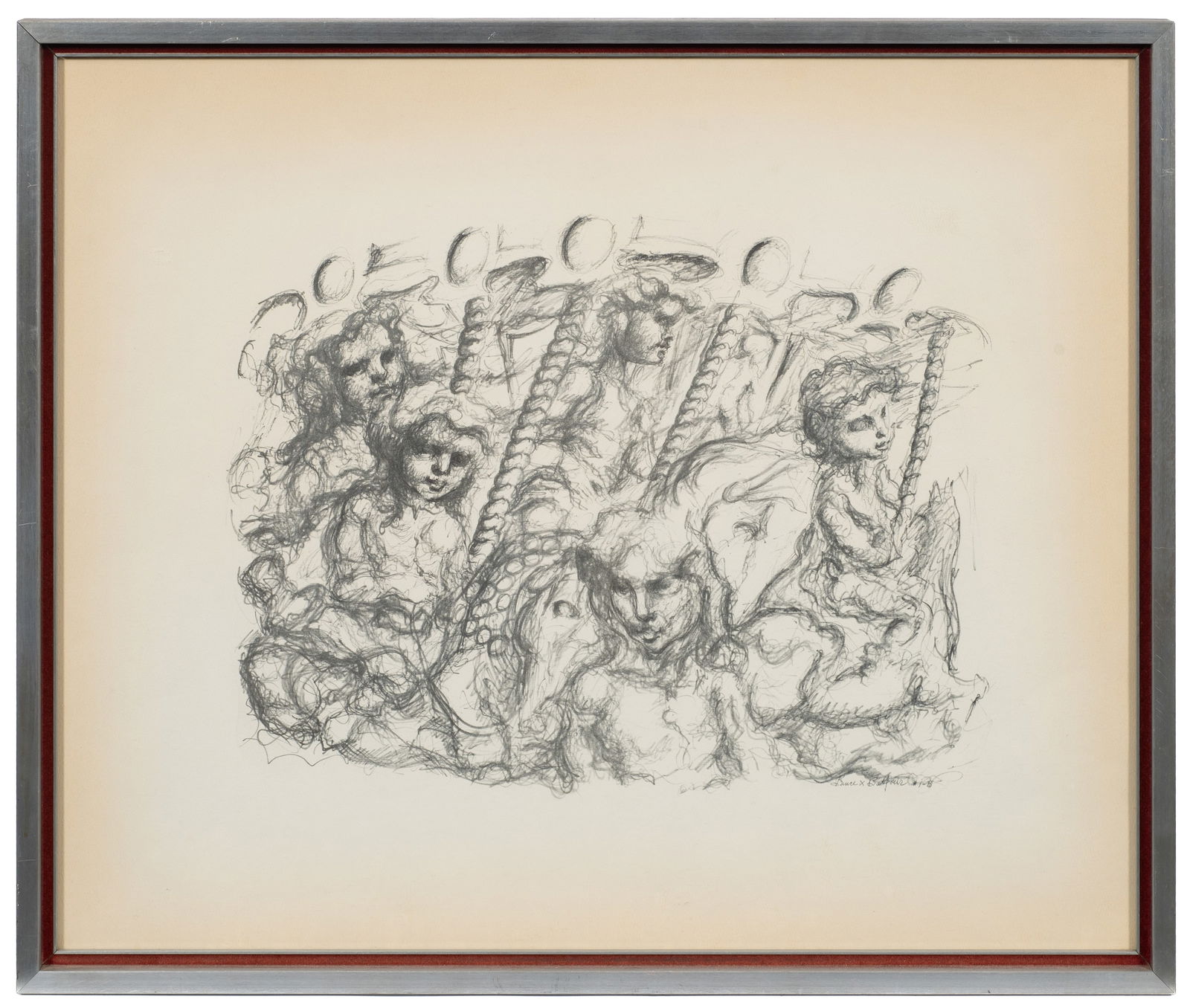 Abstract Carousel Print, Bruce Balfour. (1 of 4)