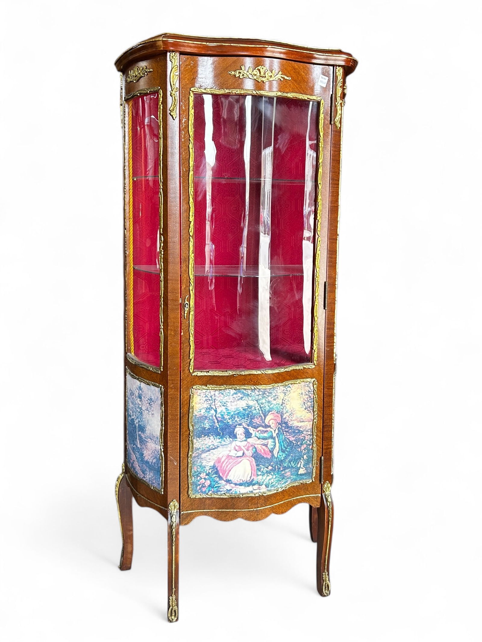 French Style Curio, Vitrine or Display Cabinet. (1 of 13)
