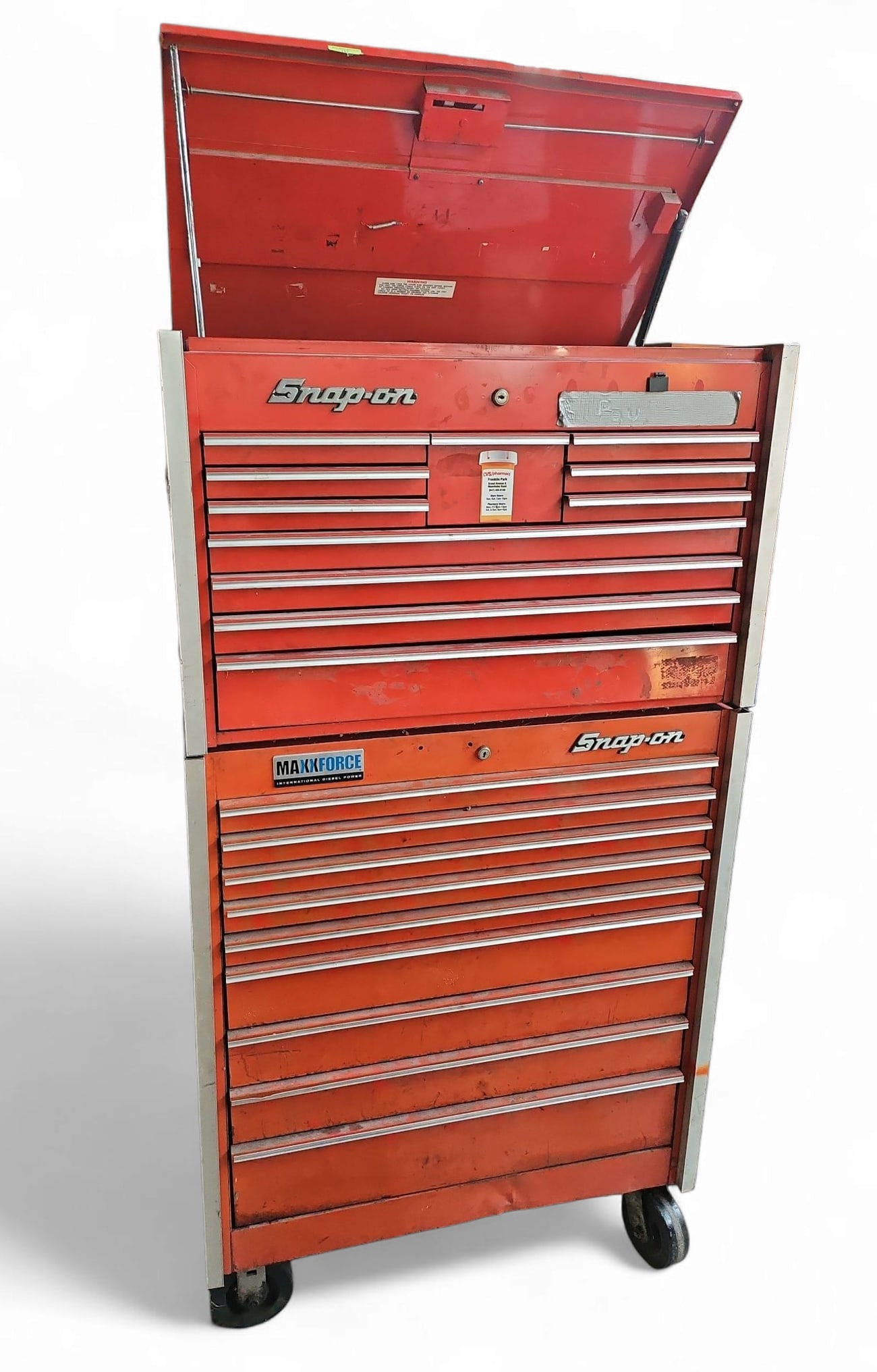 Snap-on Red Tool Box - Top & Bottom. (1 of 1)