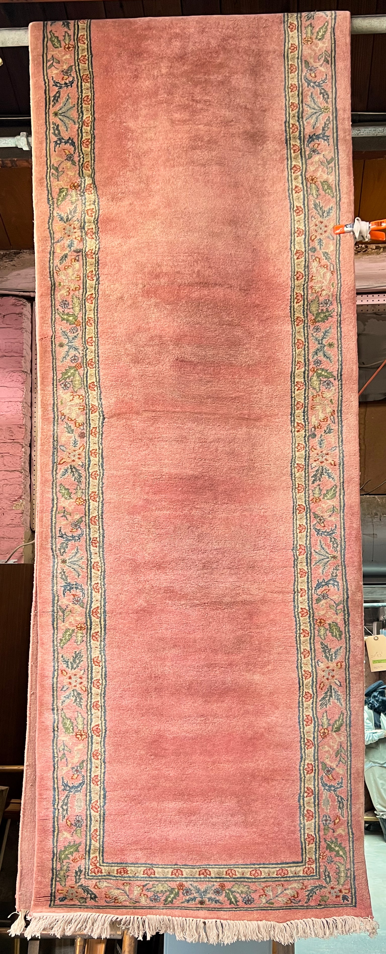 3' 1" x 20' 8" Peach Color Runner Rug. (1 of 4)
