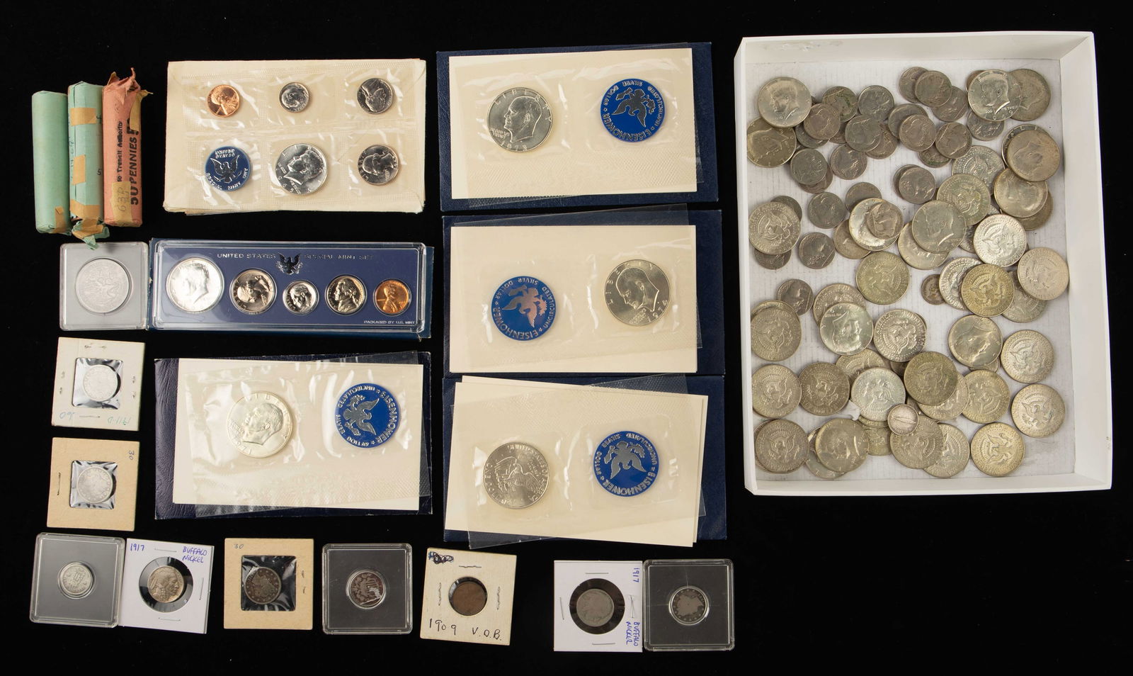Lot of Assorted Coins, some Silver. (1 of 10)