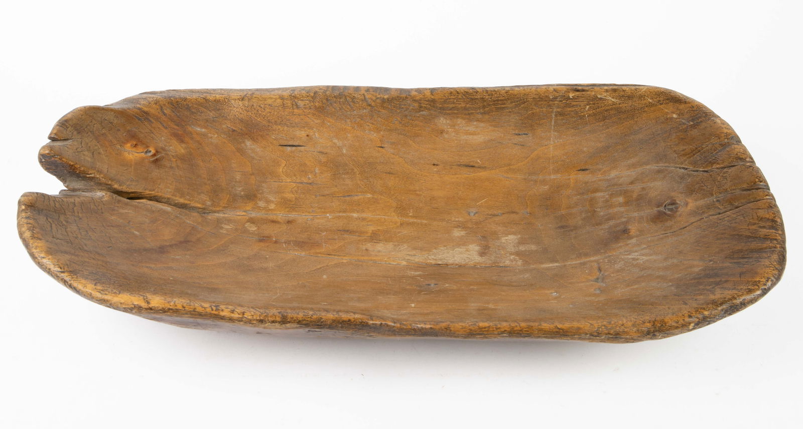 Large Primitive Solid Wood Centerpiece Dough Bowl. (1 of 3)