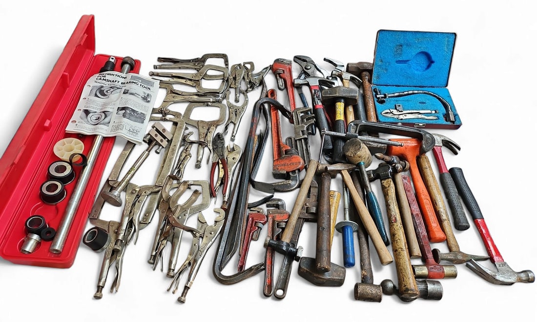 Various Tools, inc. Vise Grips, Camshaft Bearing. (1 of 4)