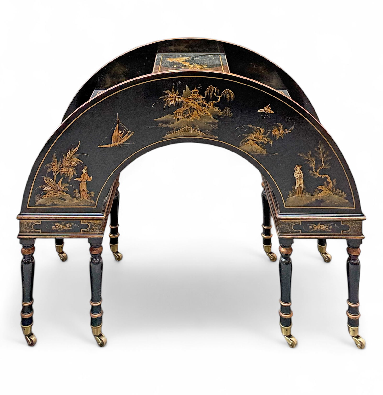 Chinese Black Lacquer Plant Stand or Table. (1 of 6)