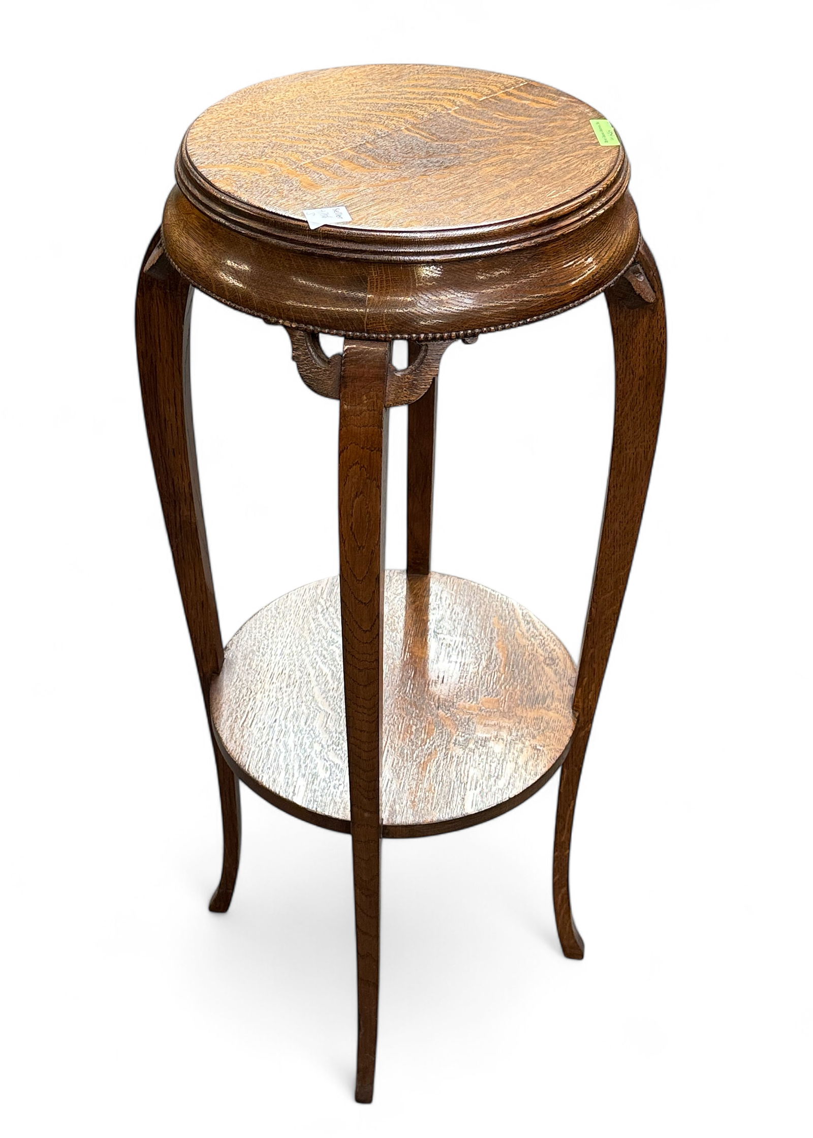 Two Tier Oak Wood Pedestal or Stand. (1 of 1)