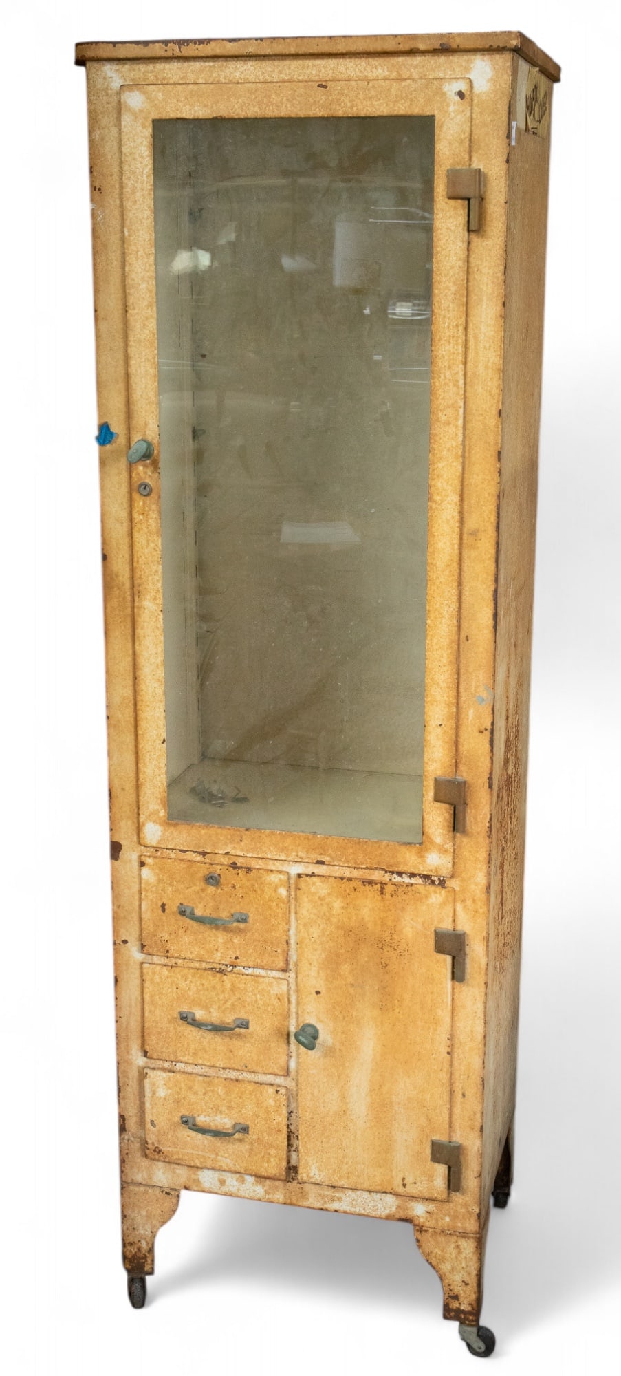 Vintage Metal Dental Cabinet. (1 of 8)