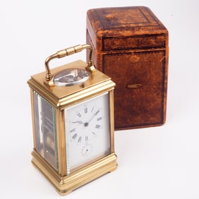 Repeater Travel Carriage Clock w/ Storage Box.
