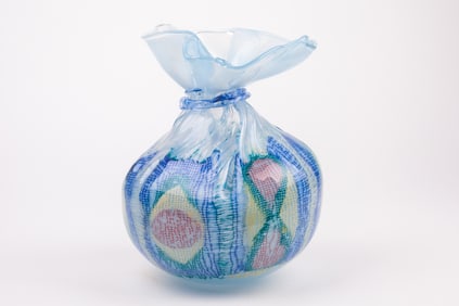 Kate Vogel & John Littleton Glass Bag Sculpture.