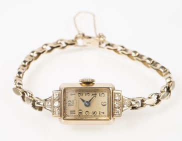 Girard Perragaux 14K Gold & Diamond Ladies' Watch.