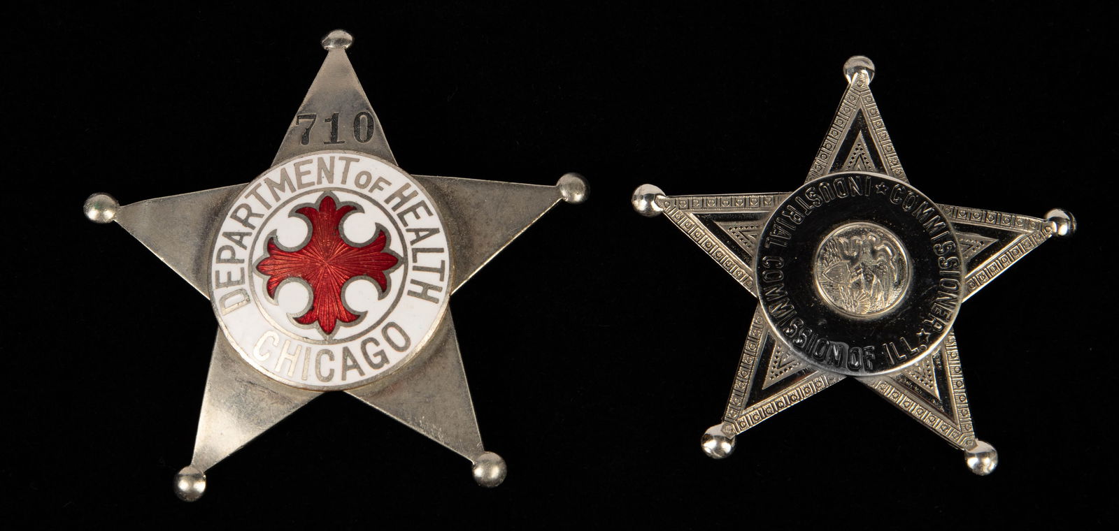 Chicago Dept. of Health Badge & Commissioner Badge (1 of 2)