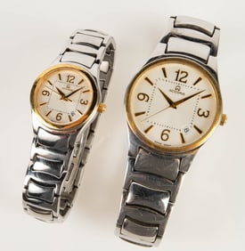 His and Hers Vintage Accord Wristwatches.
