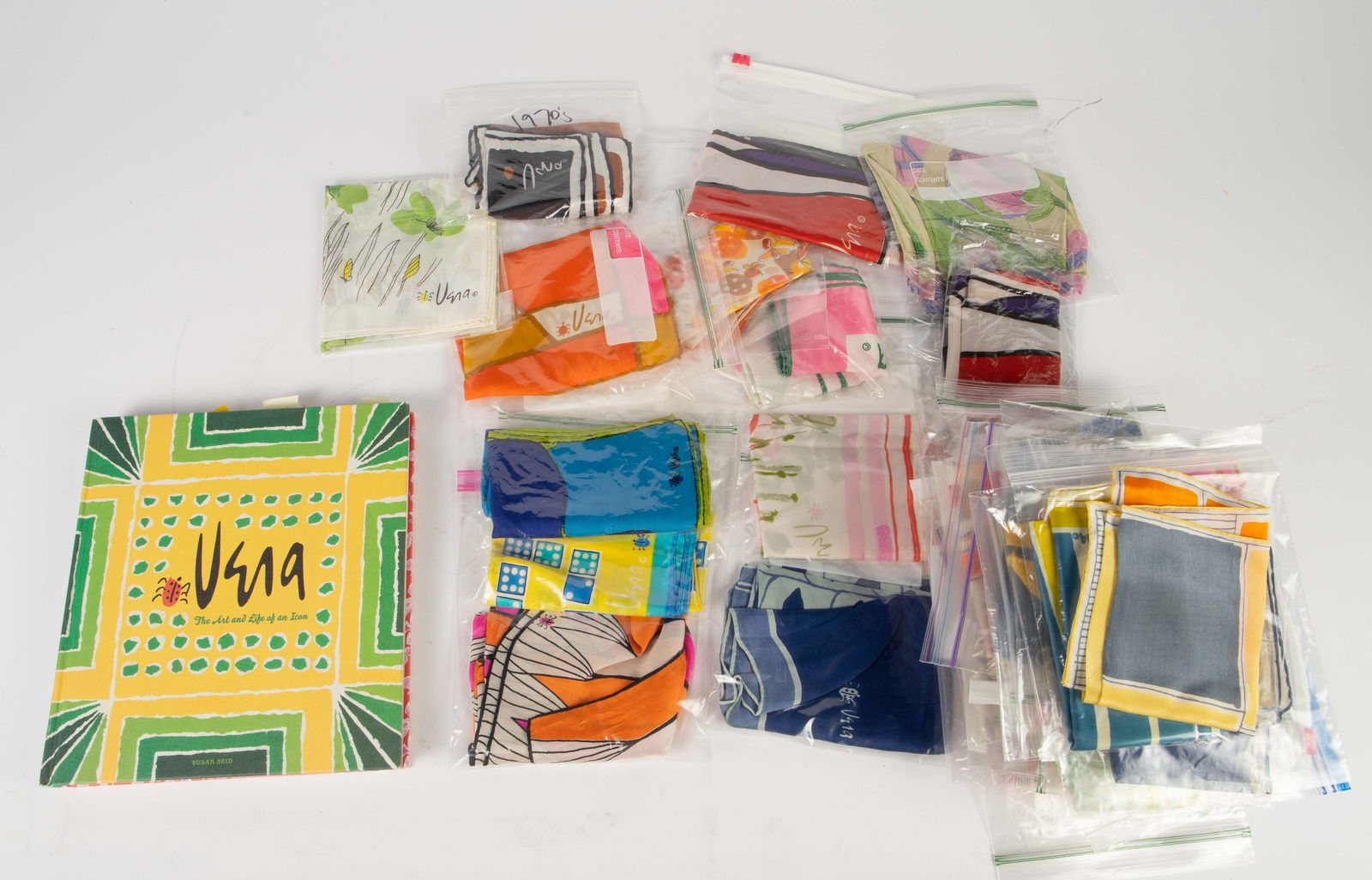 Lot: Vera Neumann Book & Scarves. (1 of 4)