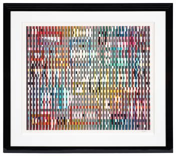 Magic Raindrops, Large Yaacov Agam Lithograph.: Artist(s): Yaacov Agam (Israeli, b. 1928). Medium: Lithography with added serigraphy. Signature(s): Signed and numbered (162/270) in its lower margin. Paperwork: Comes with documentation from Circle F