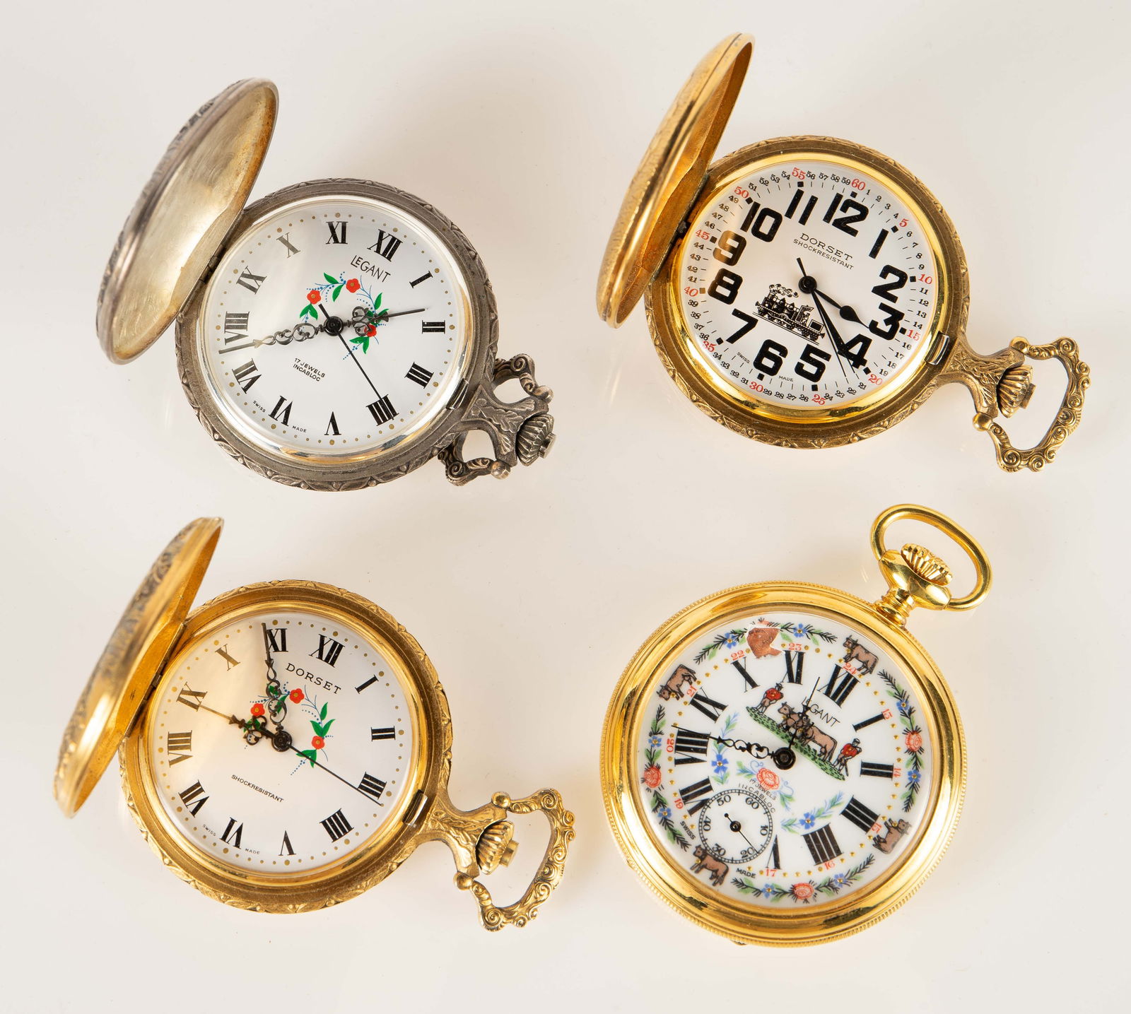 Lot of 4 Pocket Watches - Le Gant & Dorset. (1 of 13)