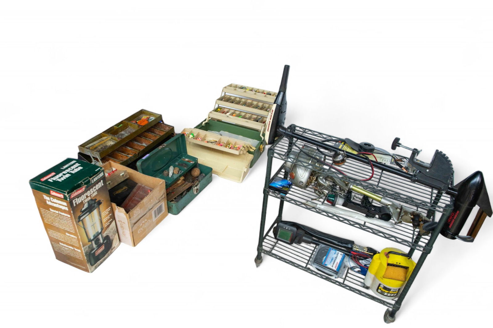 Lot of Fishing Lures, Reels, Tackle Boxes, & More. (1 of 17)