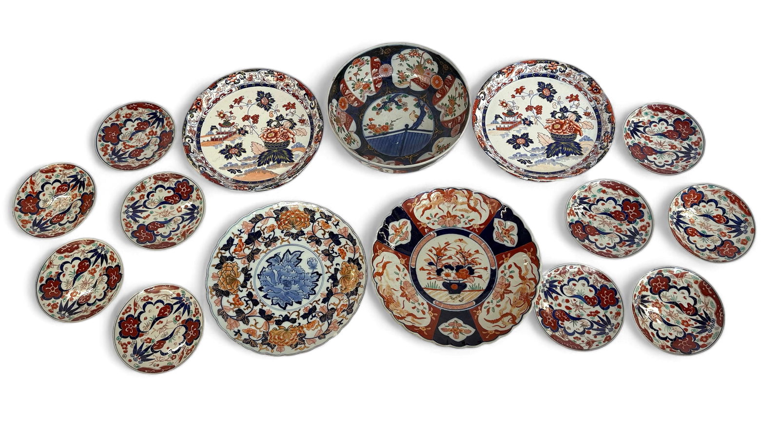 Large Lot of Japanese Porcelain, Mostly Imari. (1 of 7)