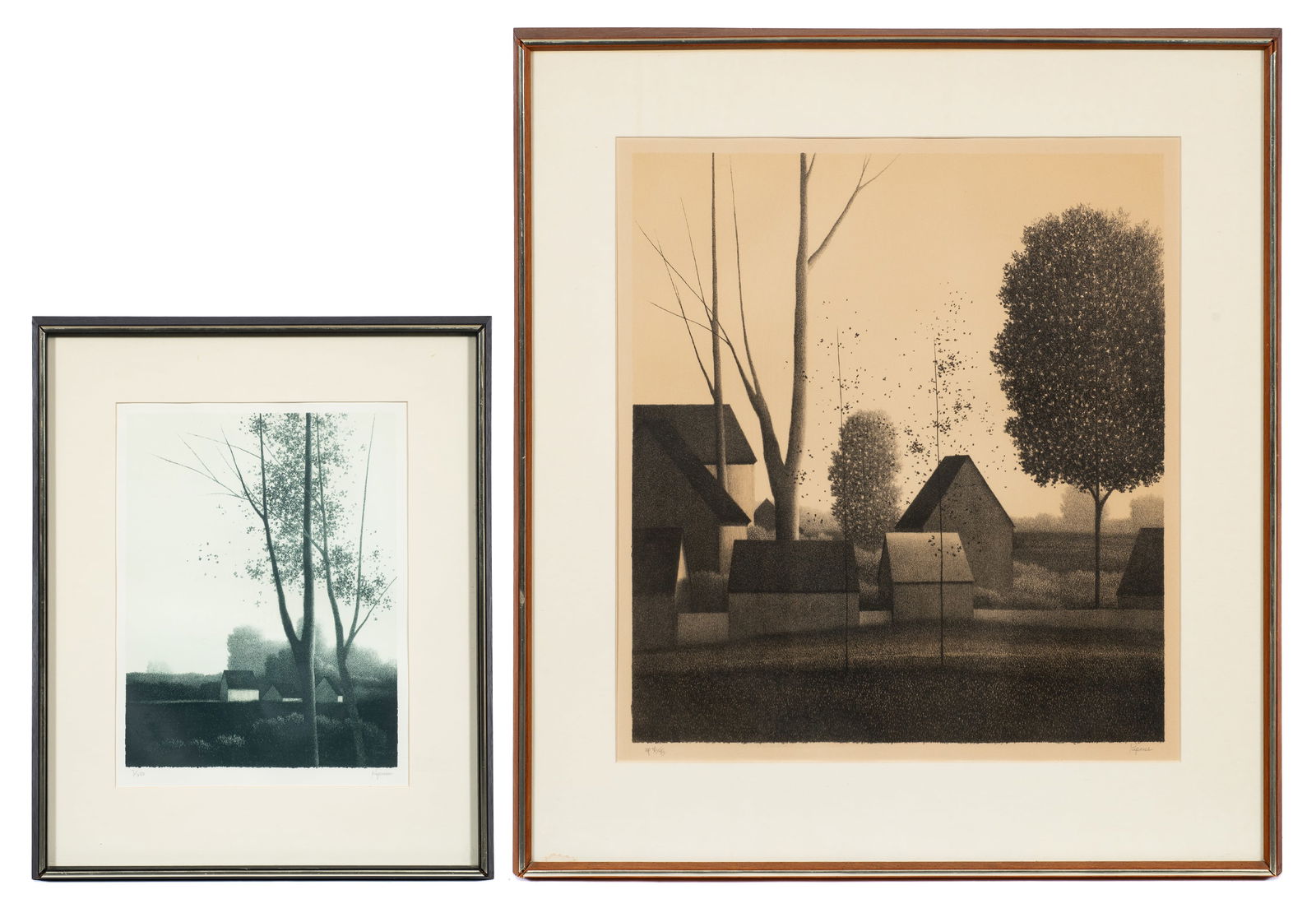 Lot of Two Robert Kipniss Lithographs. (1 of 15)