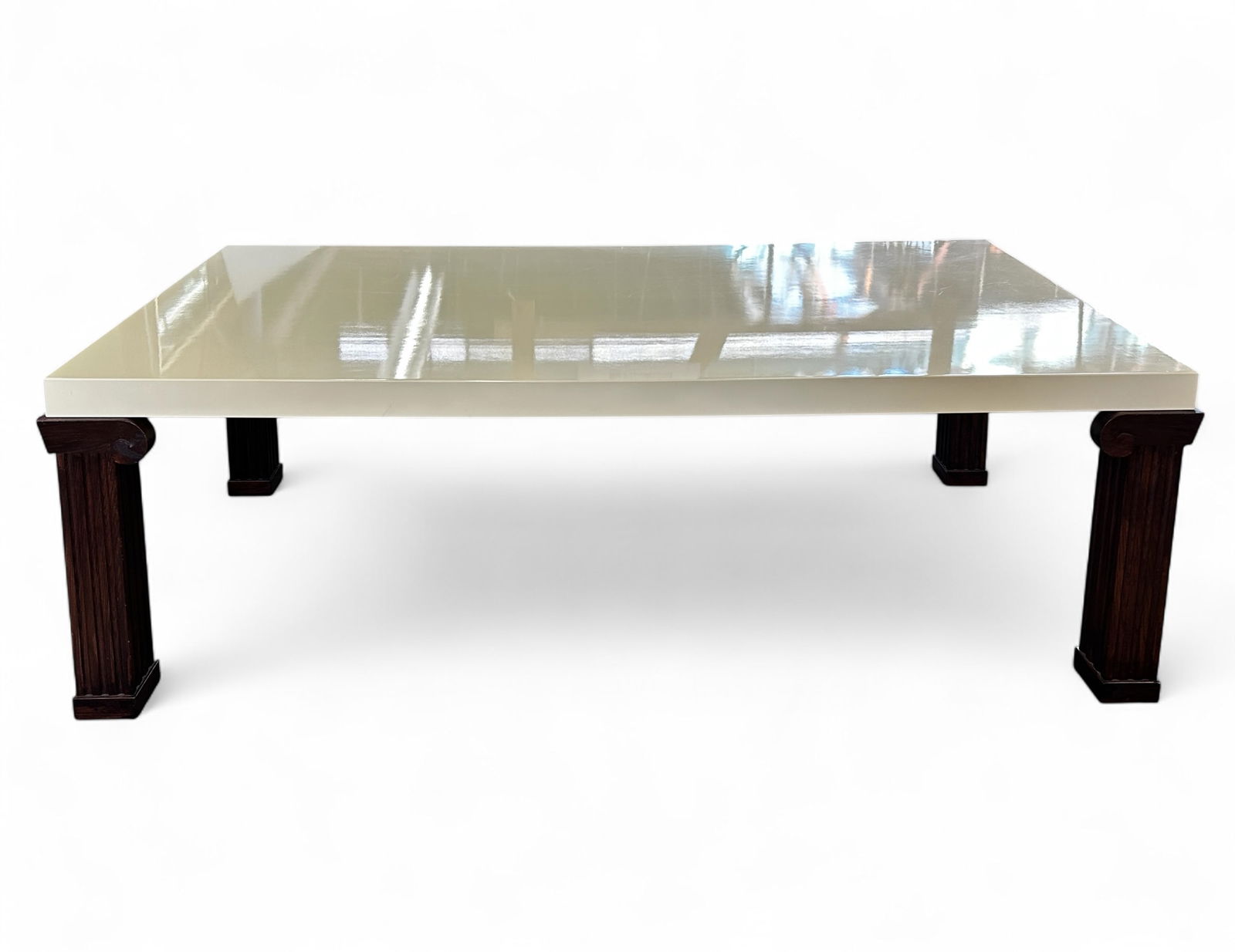 Glossy White Lacquered Dining Table. (1 of 14)