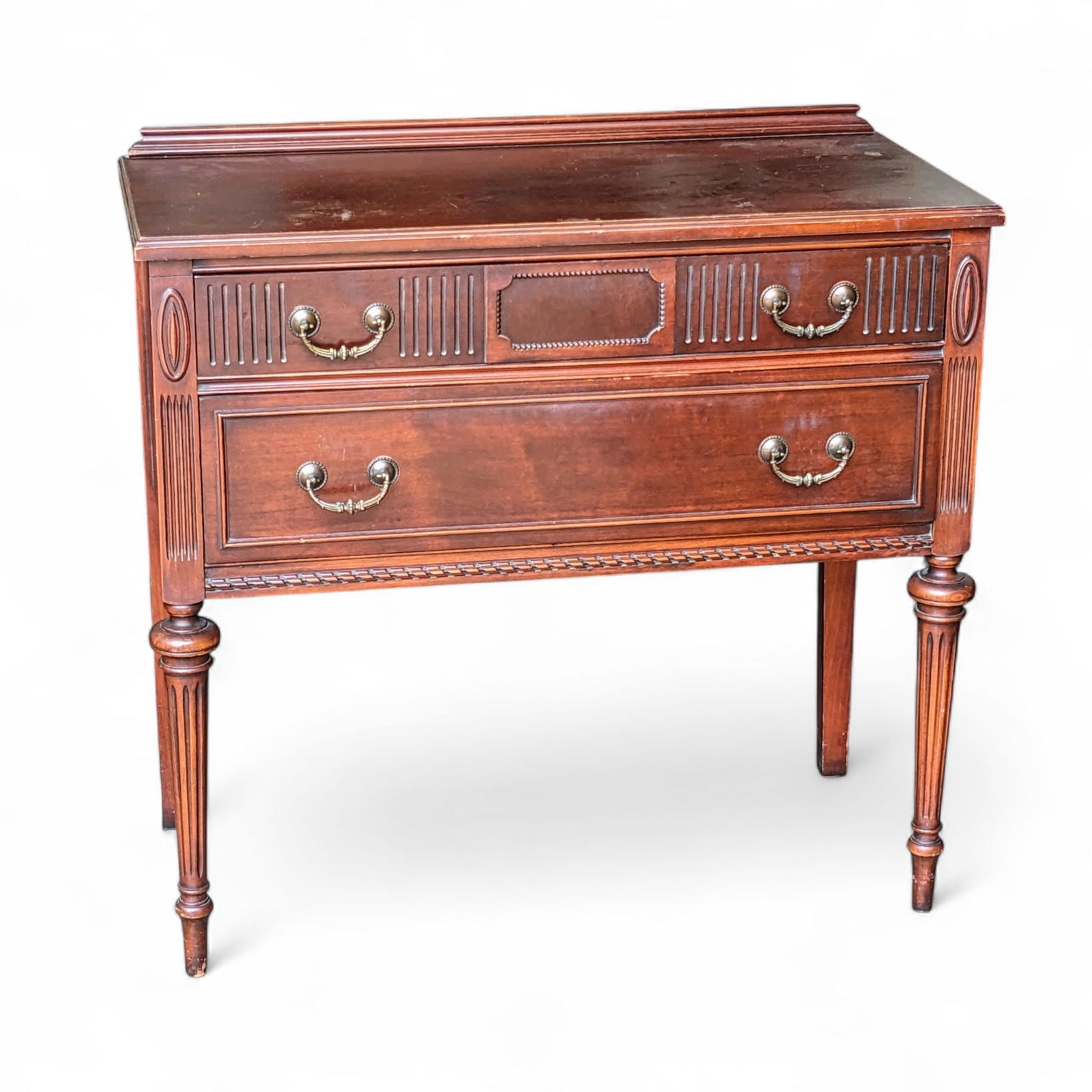 Vintage Mahogany Server. (1 of 2)