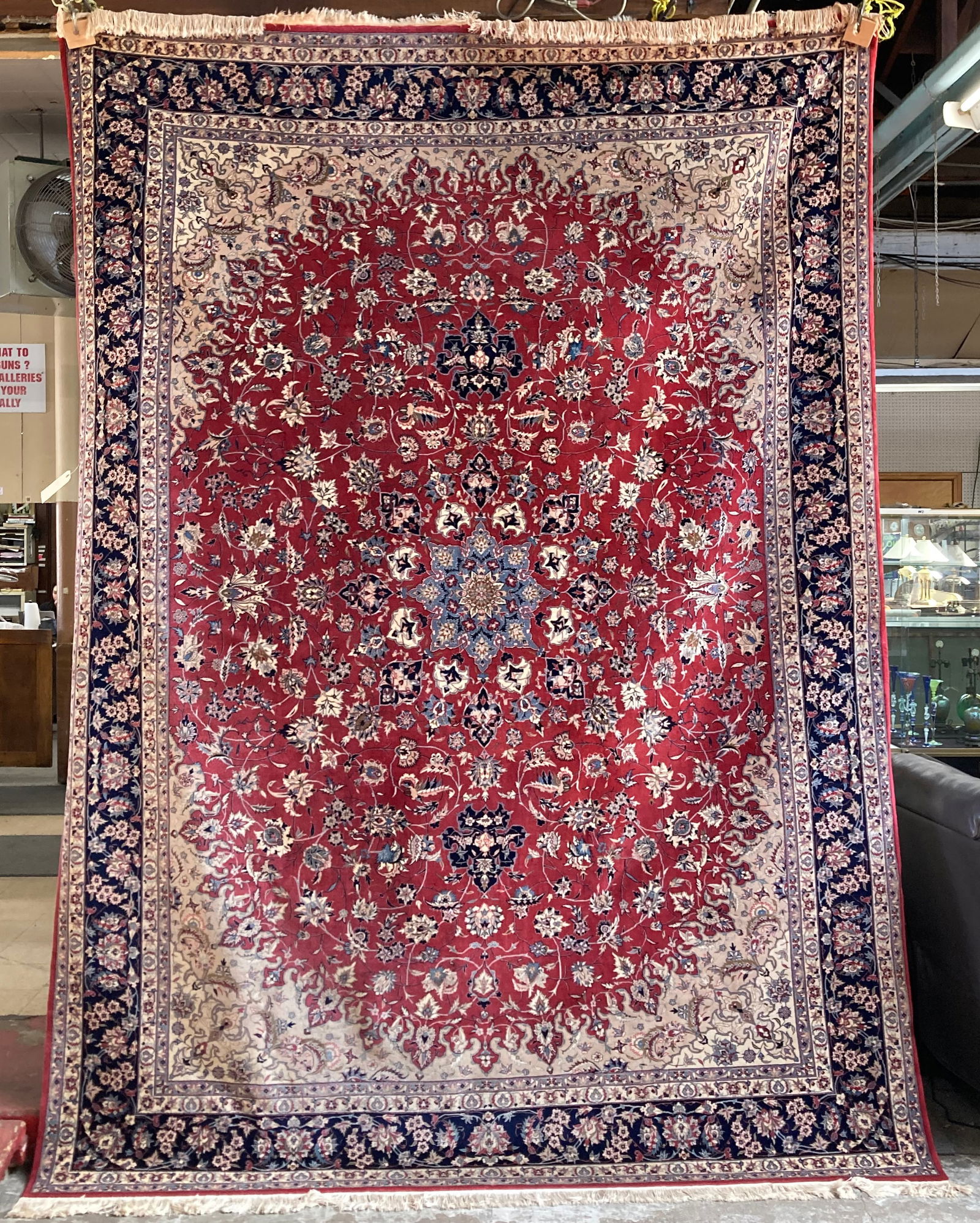 8' 5" x 11' 6" Finely Woven Tabriz Rug. (1 of 3)