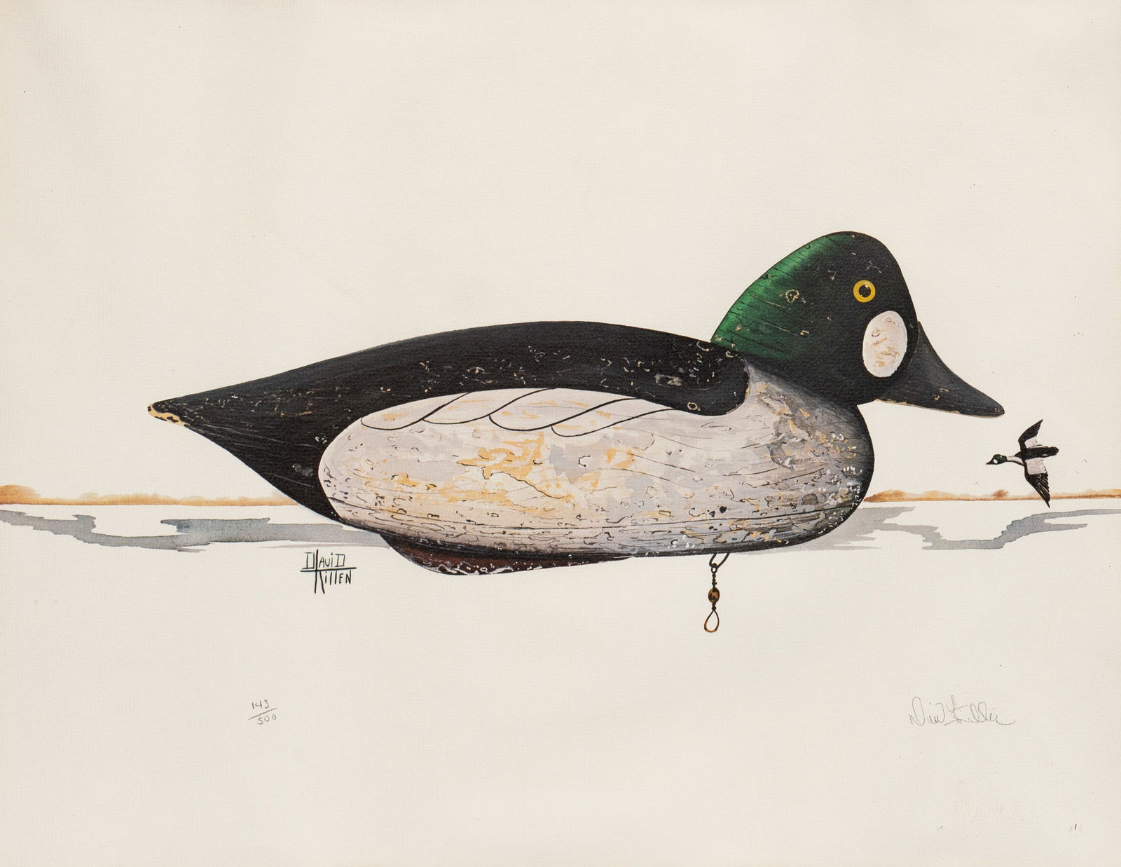 Print of a Duck Decoy, David Ritten. (1 of 7)