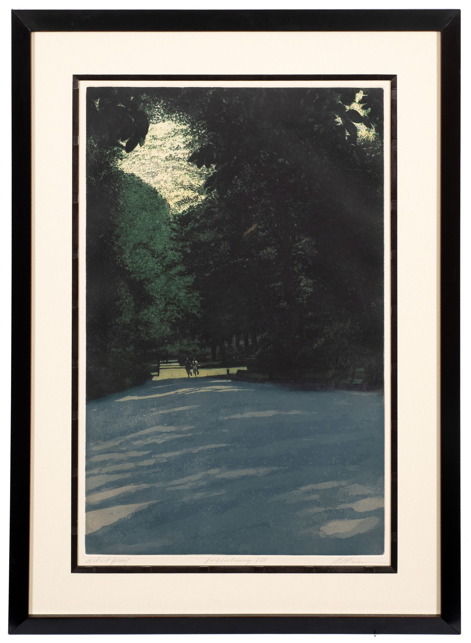 Luxembourg VIII, Etching by Harold Altman. (1 of 7)