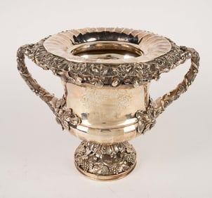 Matthew Boulton Silver Armorial Wine Cooler.